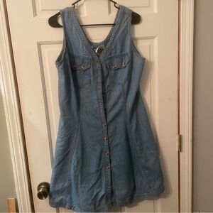 Vintage 90’s Bill Blass Denim Button-Down Dress